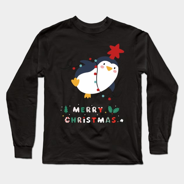 Animal Xmas Long Sleeve T-Shirt by ngerog